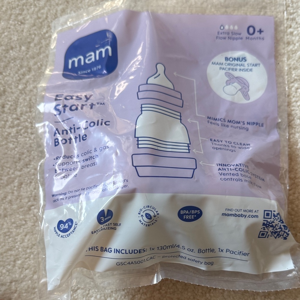 MAM Easy Start Anti-Colic Bottle NEW